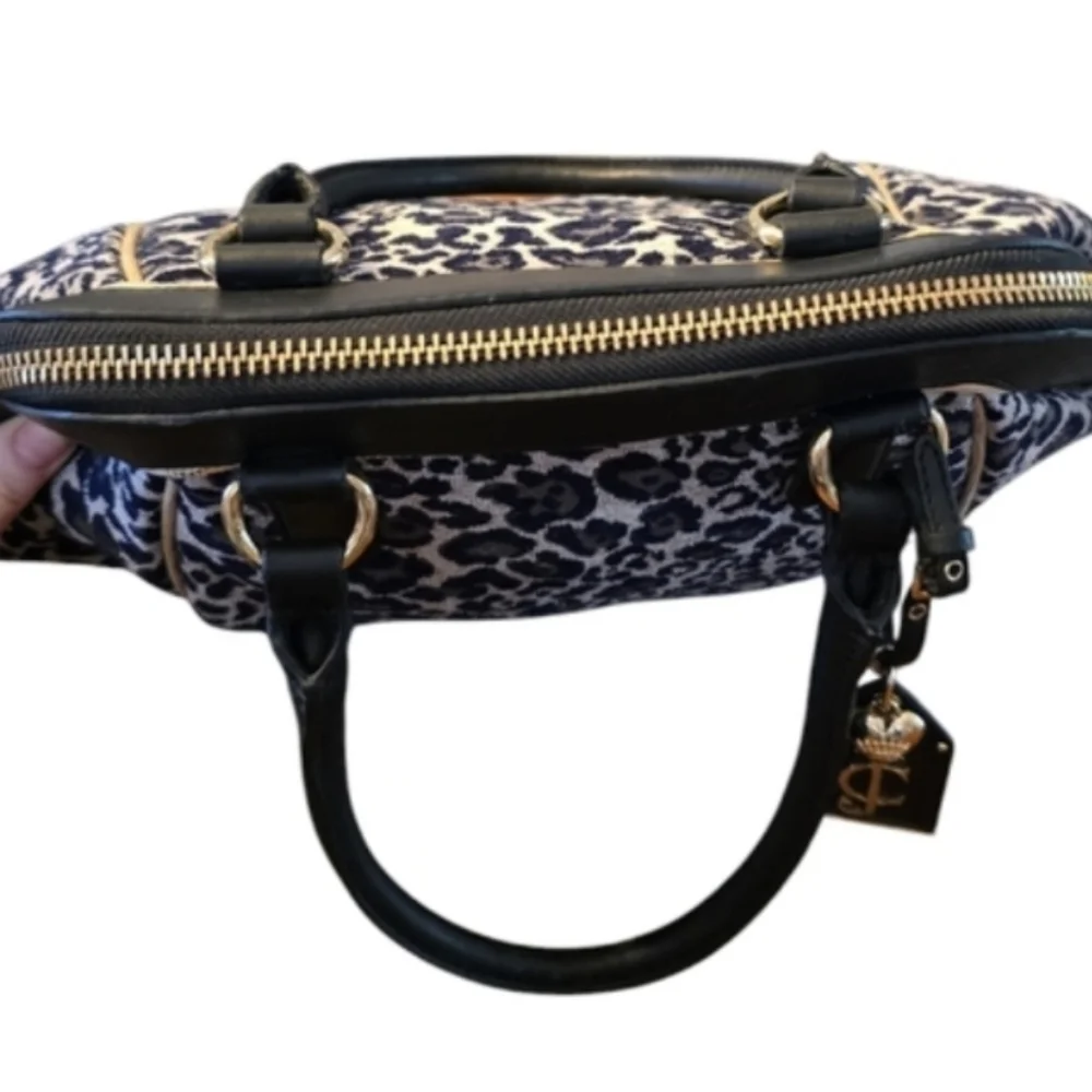 Juicy Couture Leopard Print Jamie Tote Satchel Bag NEW